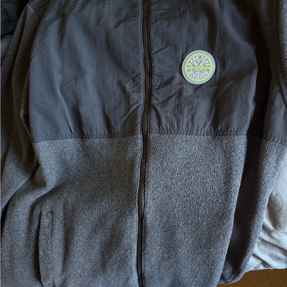 Men's Gray Zip Up Sweater